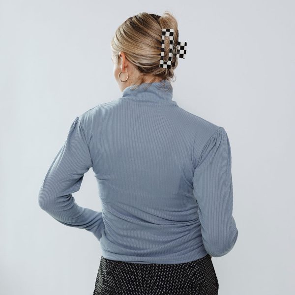 Tessa Long Sleeve, Light Denim Cheap - Image 5