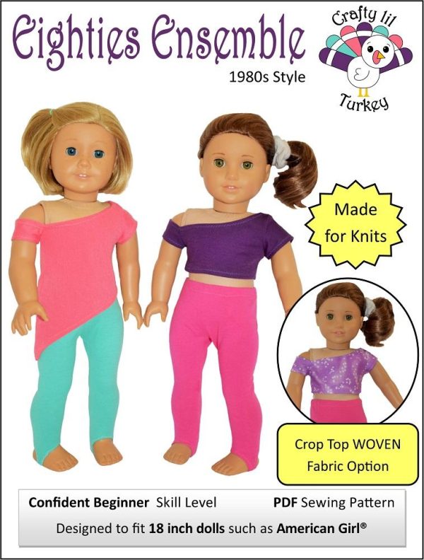 Eighties Ensemble 18  Doll Clothes Pattern Online