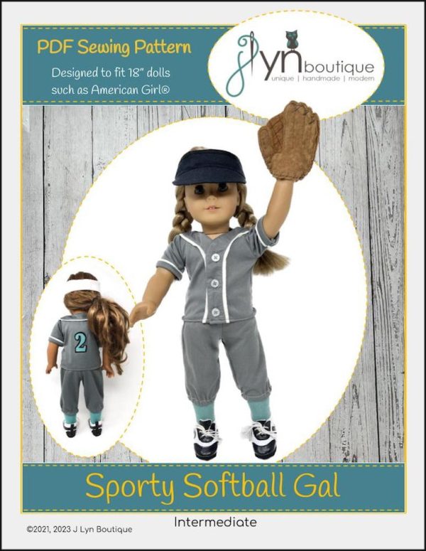 Sporty Softball Gal 18  Doll Clothes Pattern Online