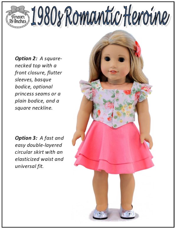 1980s Romantic Heroine 18  Doll Clothes Pattern Supply - Image 3
