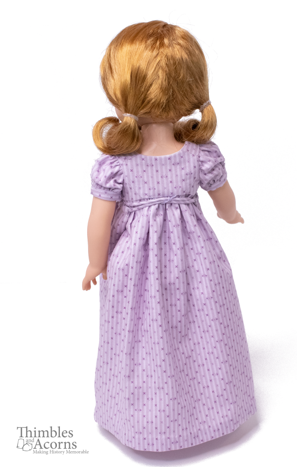 Bib Front Regency Dress 14-15  Doll Clothes Pattern Fashion - Image 2