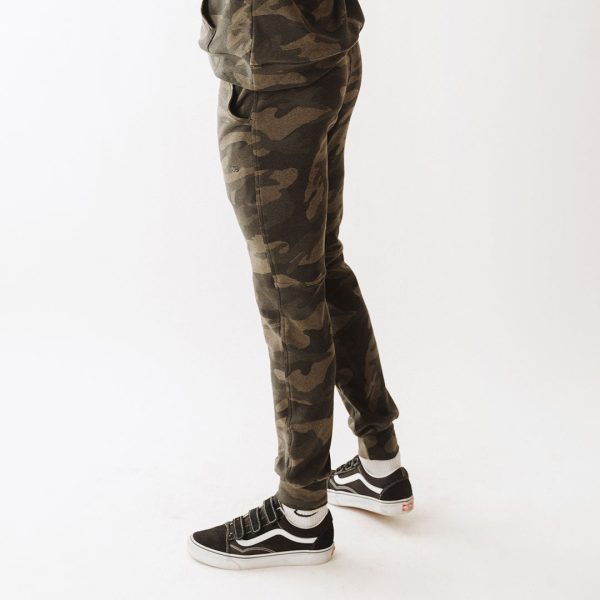 Men s At Ease Joggers, Green Camo Discount - Image 3