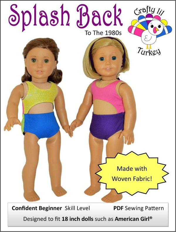 Splash Back To The 1980s 18  Doll Clothes Pattern Online Sale