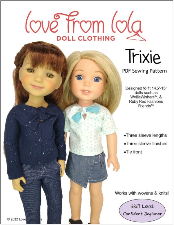 Trixie 14.5-15  Doll Clothes Pattern For Discount