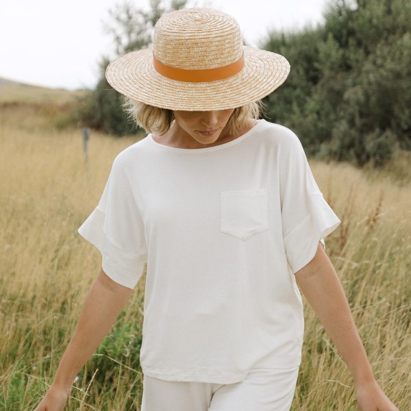 Serenity Boxy Tee, Ivory Sale - Image 2