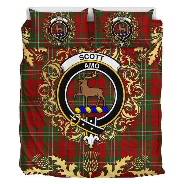 Scott 01 Tartan Crest Bedding Set - Golden Thistle Style Online Hot Sale - Image 2