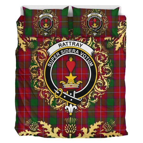 Rattray Tartan Crest Bedding Set - Golden Thistle Style Online Hot Sale - Image 2