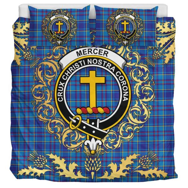 Mercer Modern Tartan Crest Bedding Set - Golden Thistle Style Online Hot Sale - Image 3