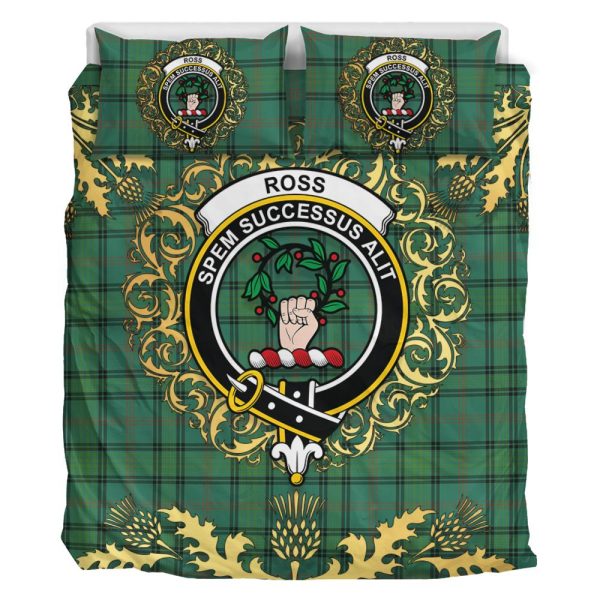 Ross Hunting Ancient Tartan Crest Bedding Set - Golden Thistle Style Cheap - Image 2
